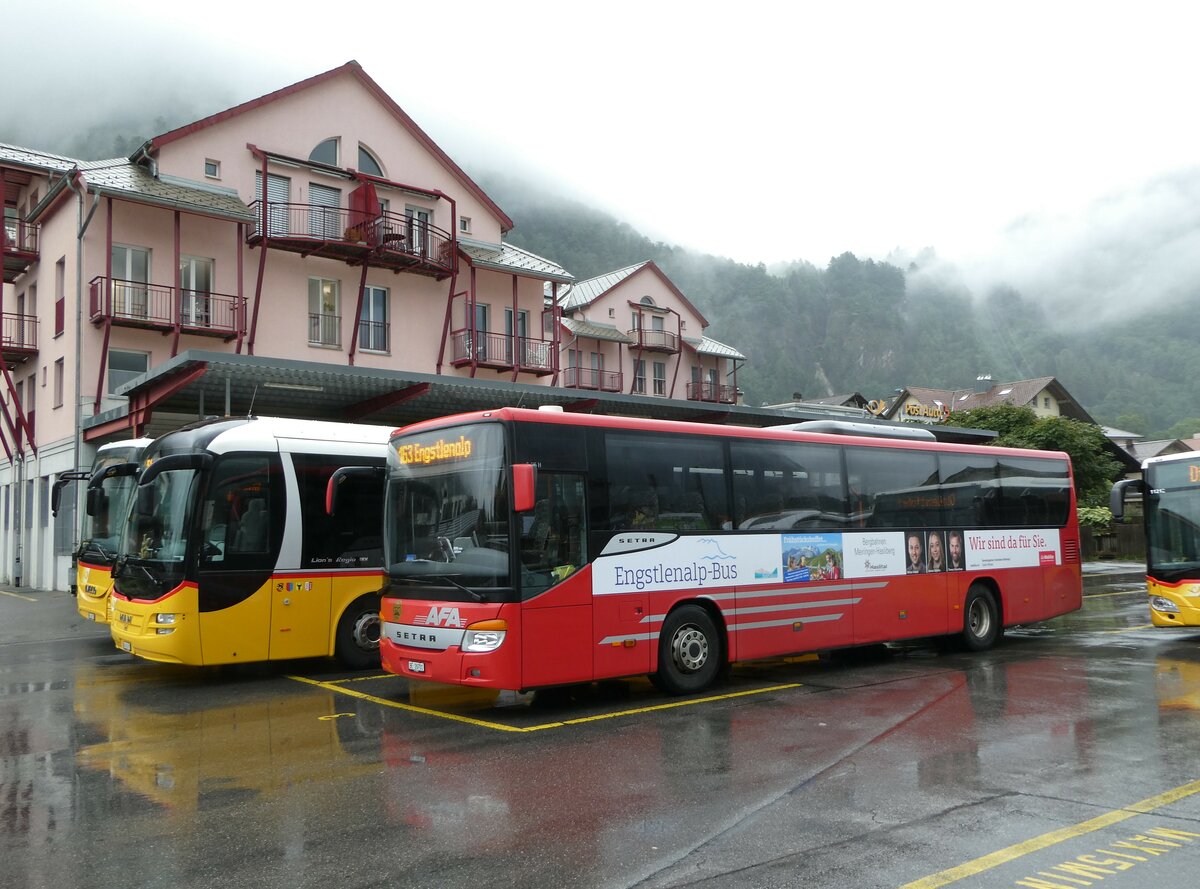 (252'985) - AFA Adelboden - Nr. 24/BE 26'701/PID 10'040 - Setra am 25. Juli 2023 in Meiringen, Postautostation (Einsatz: PostAuto f�r Engstlenalp-Bus)