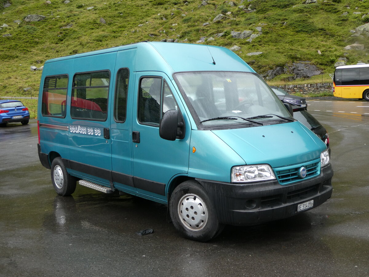 (253'048) - Taxi Beni, Sumiswald - BE 314'056 - Fiat am 25. Juli 2023 in Susten, Steingletscher