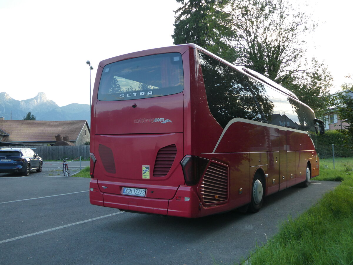(253'257) - Aus Polen: Inter-Trans, Kani�w - WGM 17'773 - Setra am 31. Juli 2023 in Thun, Scherzligen/Schadau