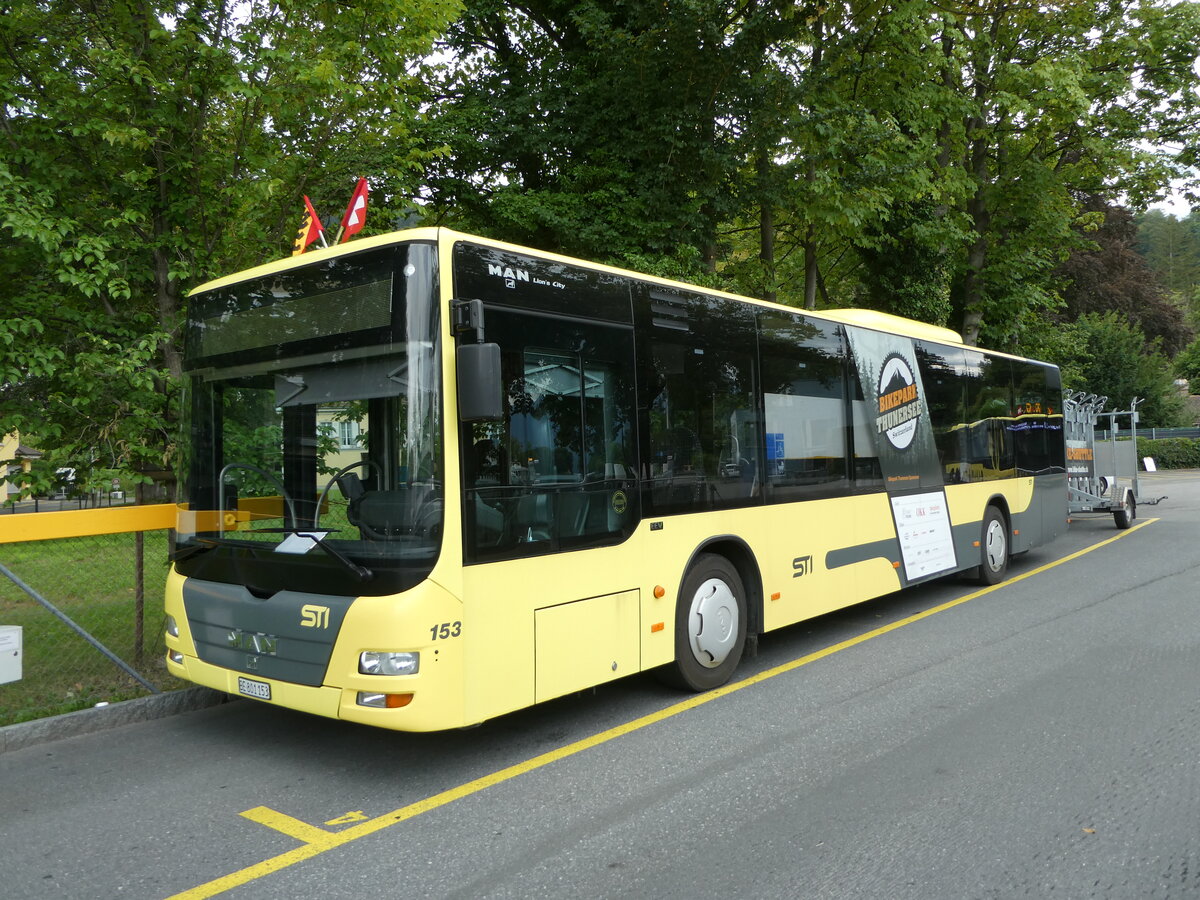 (253'269) - STI Thun - Nr. 153/BE 801'153 - MAN am 1. August 2023 bei der Schiffl�ndte Thun