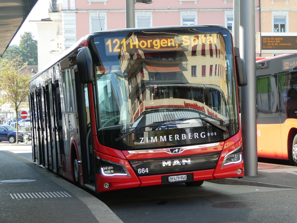 (253'904) - AHW Horgen - Nr. 664/ZH 479'940 - MAN am 19. August 2023 beim Bahnhof W�denswil