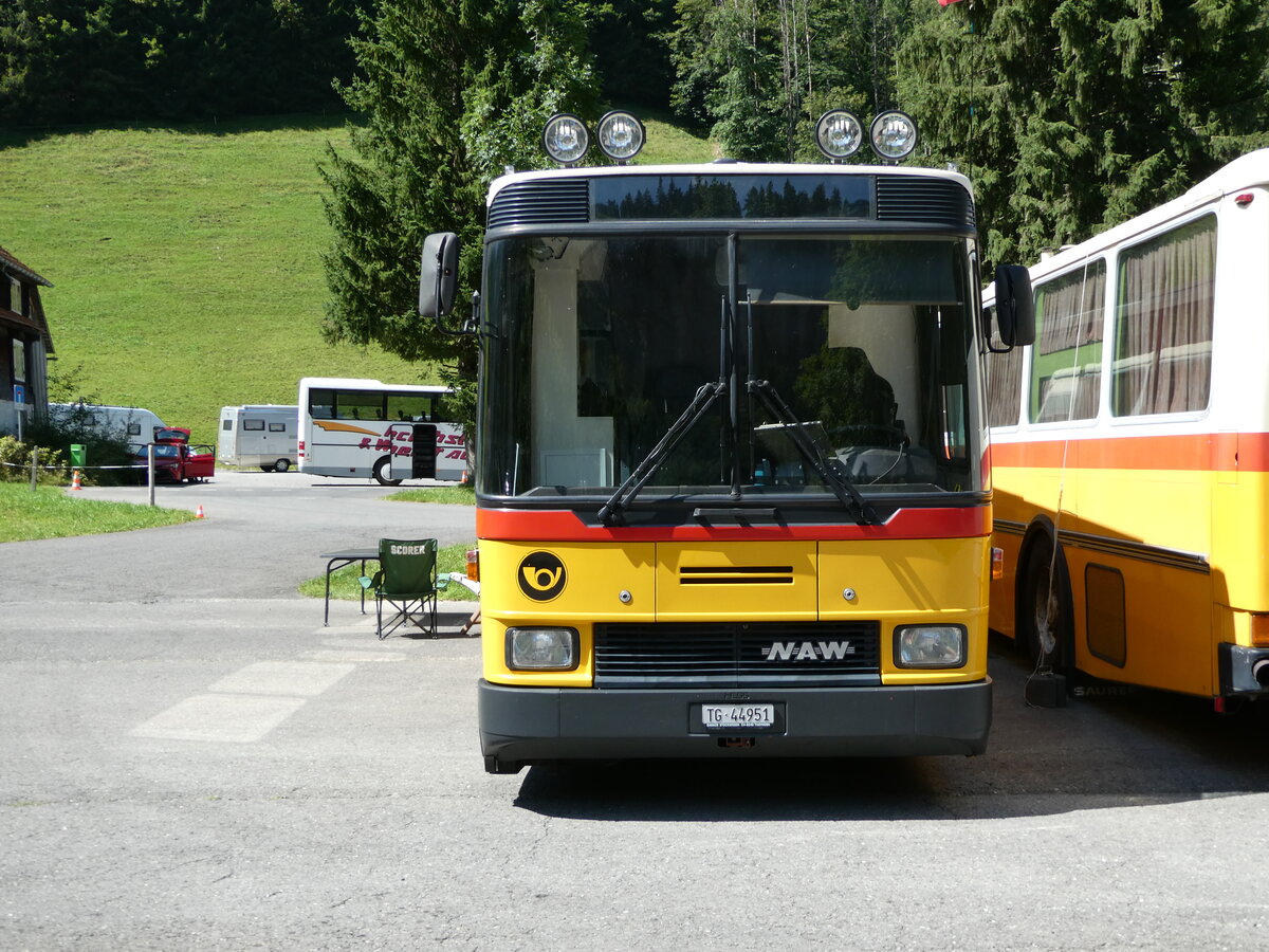 (254'044) - B�chi, Wil - TG 44'951 - NAW/Hess (ex K�ng, Beinwil PID 952, ex Voegtlin-Meyer, Brugg Nr. 79) am 19. August 2023 in Hoch-Ybrig, Talstation Weglosen