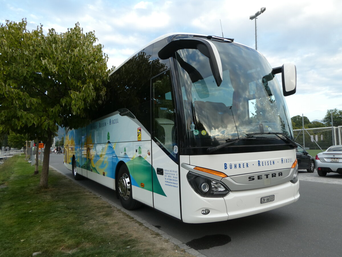 (254'060) - B�hrer, Hirzel - ZH 66'137 - Setra am 19. August 2023 in Thun, Strandbad