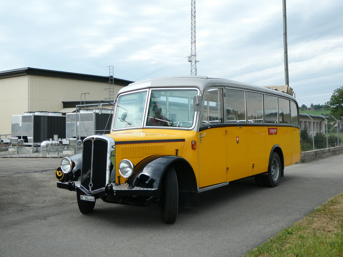 (254'176) - Museum f�r Kommunikation, Bern - BE 384'448 - Berna/Hess (ex P 22'026; ex P 1655) am 25. August 2023 in Mamishaus, Depot MfK