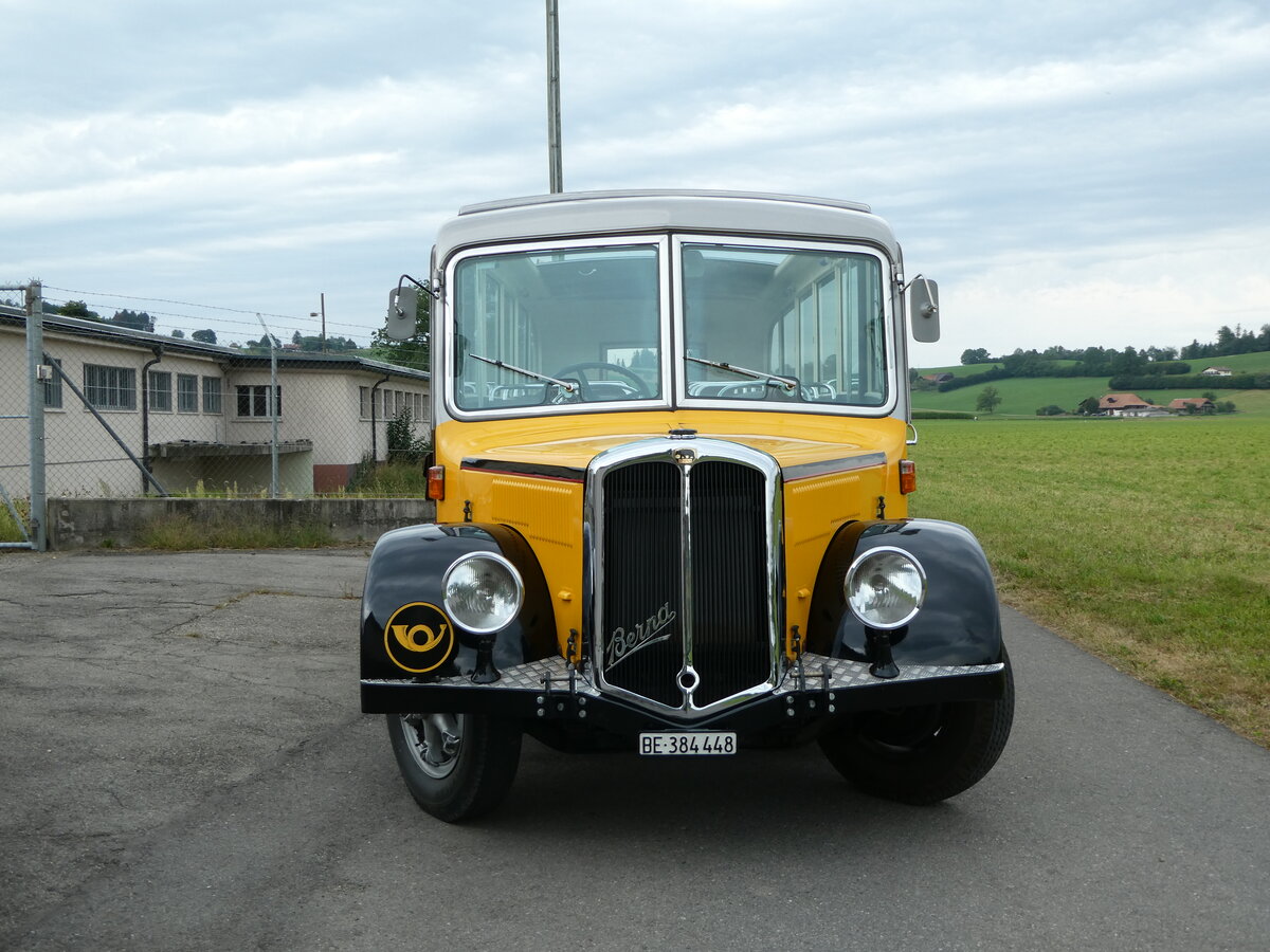 (254'183) - Museum f�r Kommunikation, Bern - BE 384'448 - Berna/Hess (ex P 22'026; ex P 1655) am 25. August 2023 in Mamishaus, Depot MfK