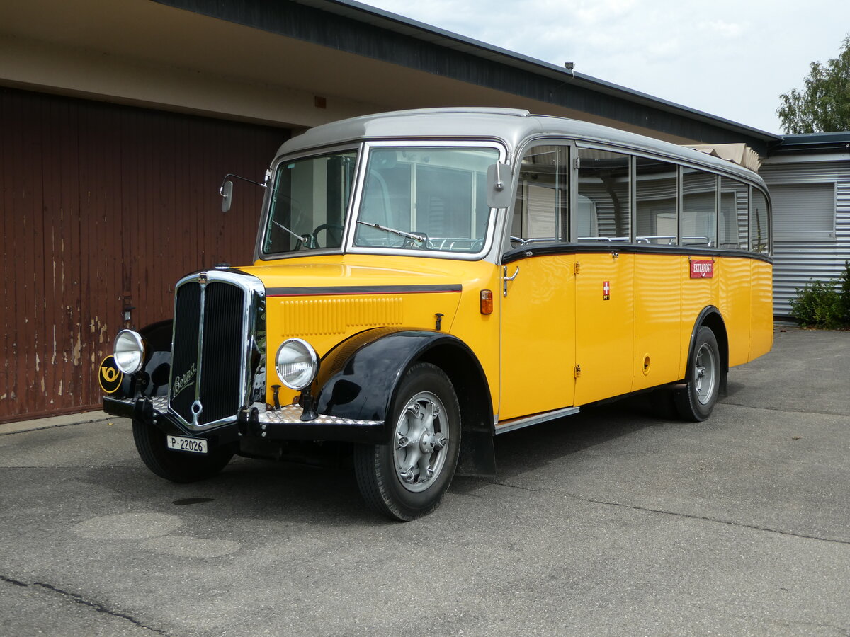 (254'202) - Museum f�r Kommunikation, Bern - P 22'026 - Berna/Hess (ex P 1655) am 25. August 2023 in Mamishaus, Depot MfK