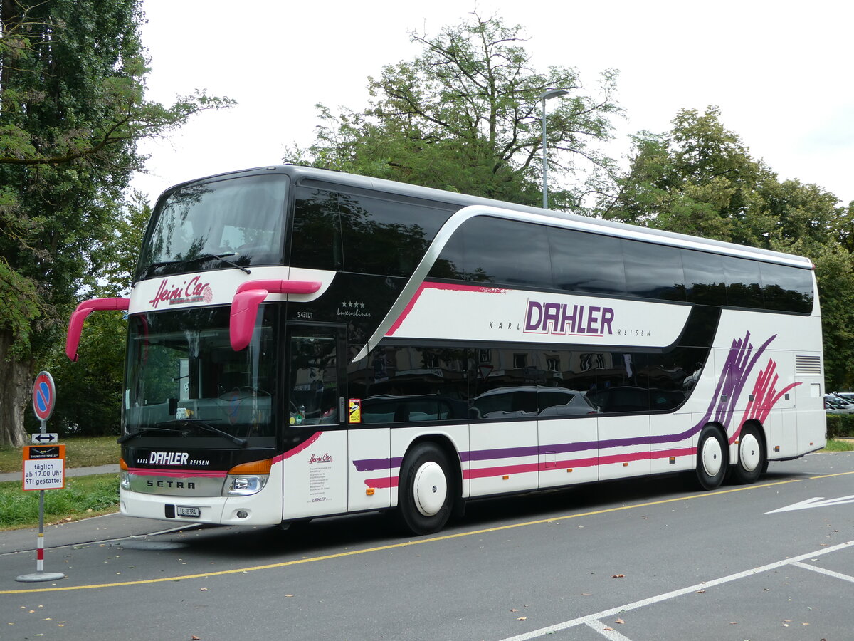(254'278) - Heini Car, W�ngi - Nr. 1/TG 8384 - Setra am 27. August 2023 in Thun, Lachen 