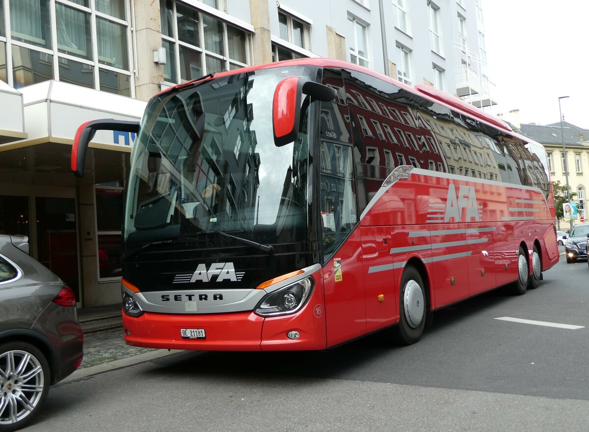 (254'312) - Aus der Schweiz: AFA Adelboden - Nr. 16/BE 21'181 - Setra am 29. August 2023 in W�rzburg, Hotel Maritim