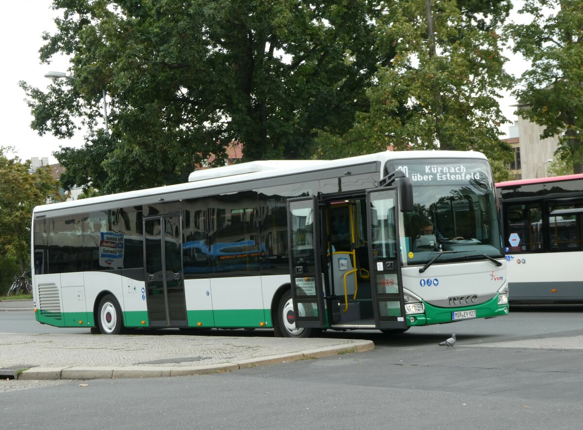 (254'357) - Schraud, Arnstein - MSP-EY 927 - Iveco am 29. August 2023 beim Bahnhof W�rzburg
