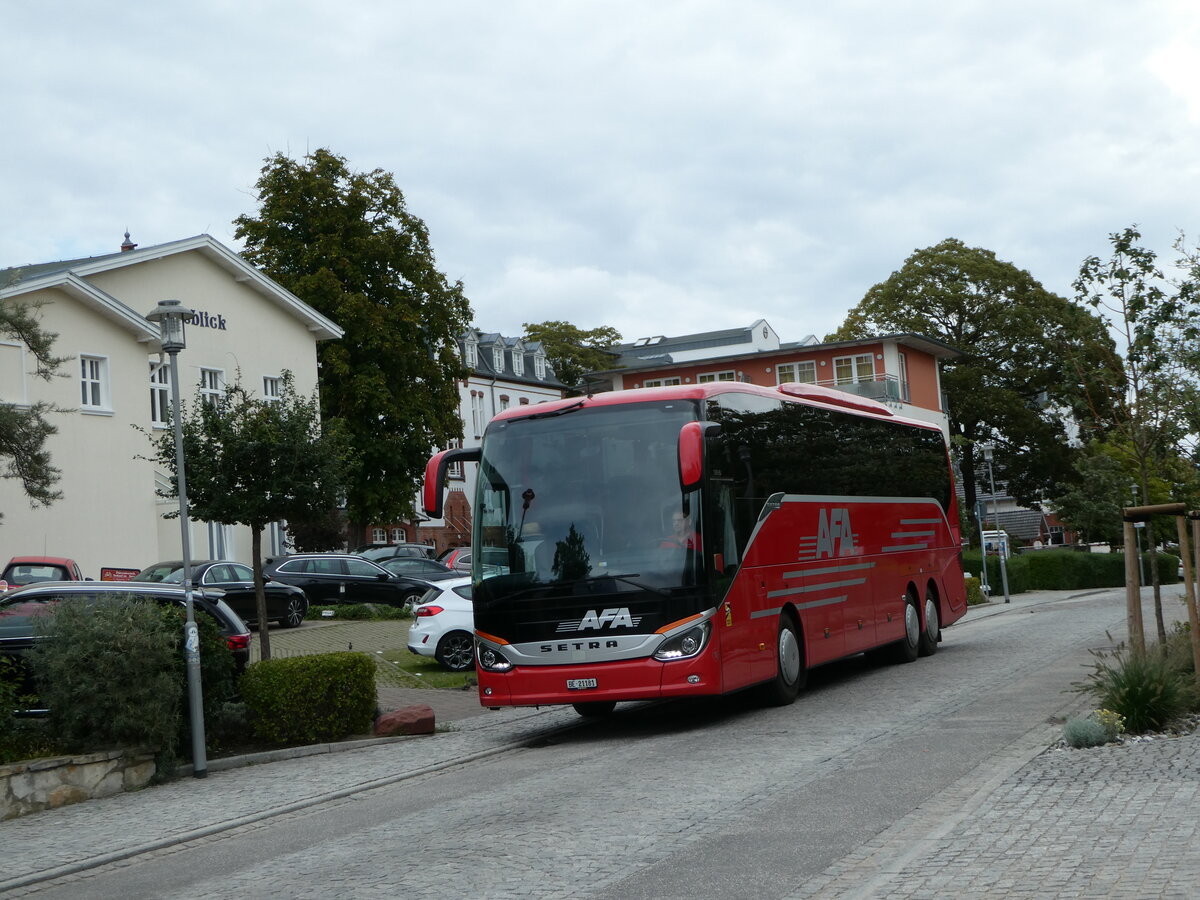 (254'455) - Aus der Schweiz: AFA Adelboden - Nr. 16/BE 21'181 - Setra am 31. August 2023 in Zinnowitz, D�nenstrasse