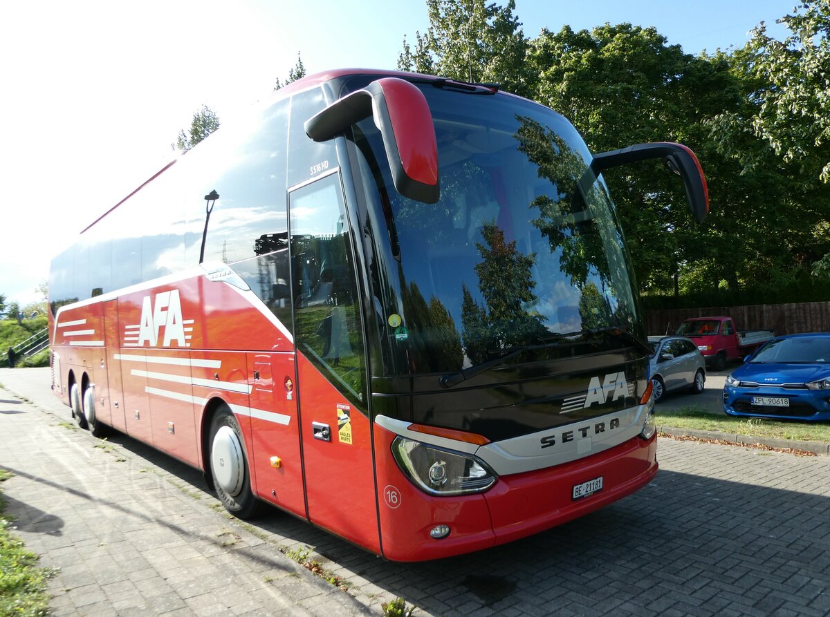 (254'503) - Aus der Schweiz: AFA Adelboden - Nr. 16/BE 21'181 - Setra am 31. August 2023 in Karnin, Karniner Br�cke