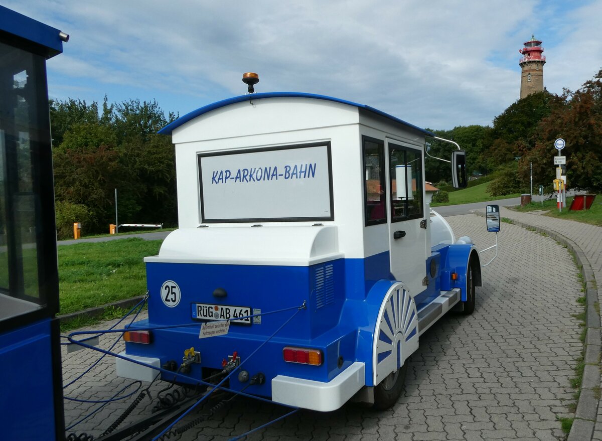 (254'520) - Kap-Arkona-Bahn, Putgarten - R�G-AB 561 - am 1. September 2023 am Kap Arkona