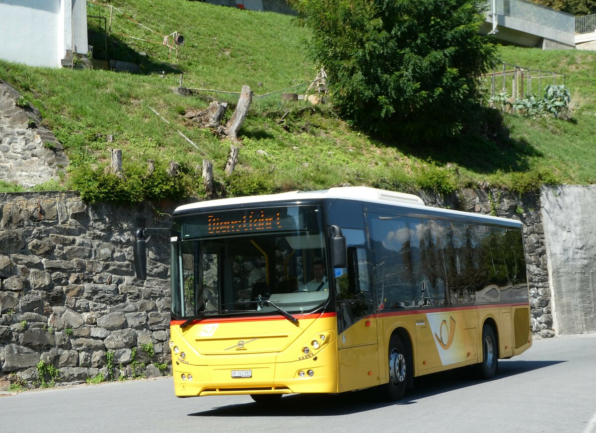 (254'912) - PostAuto Graub�nden - GR 162'980/PID 10'907 - Volvo am 8. September 2023 in Thusis, Postautostation