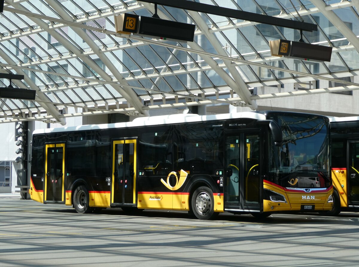 (254'927) - PostAuto Graub�nden - GR 184'616/PID 11'932 - MAN am 8. September 2023 in Chur, Postautostation