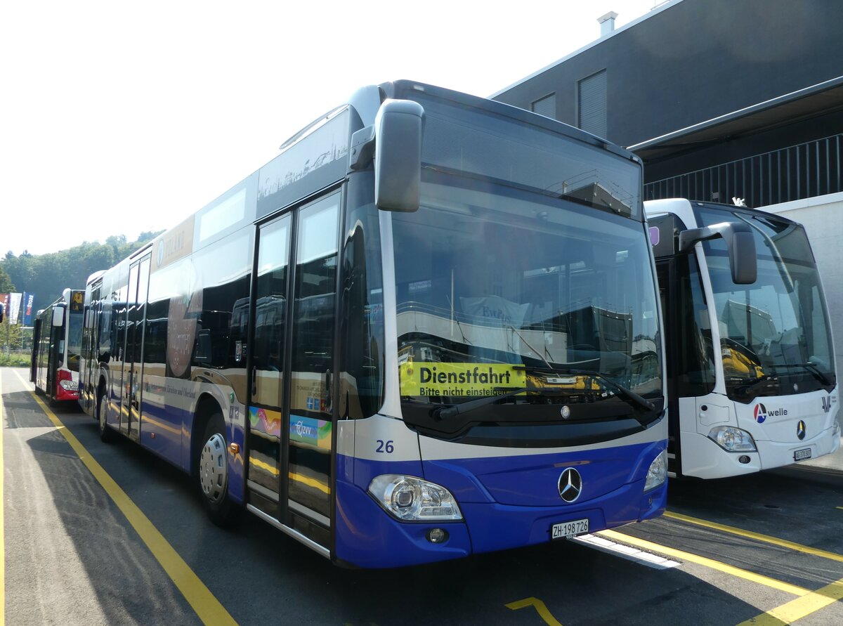 (254'986) - VZO Gr�ningen - Nr. 26/ZH 198'726 - Mercedes am 9. September 2023 in Winterthur, Daimler Buses