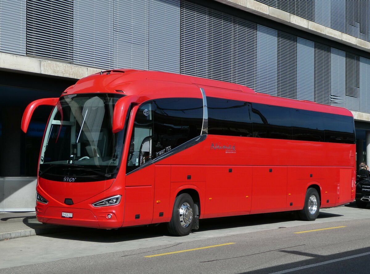 (255'282) - Nunes, Z�rich - Nr. 13/ZH 634'117 - Irizar am 17. September 2023 beim Bahnhof Schaffhausen