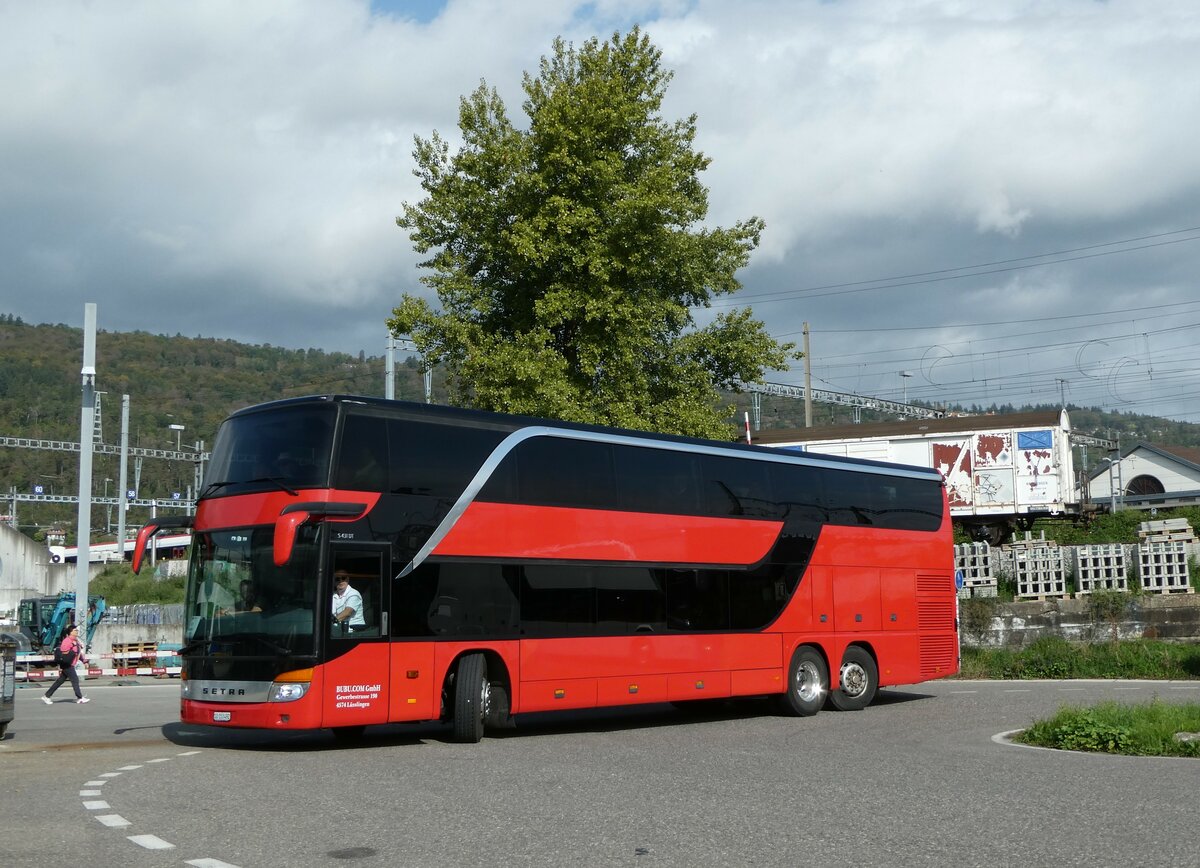 (255'714) - BUBU.COM, L�sslingen - SO 153'492 - Setra (ex Giger, La Chaux-de-Fonds) am 30. September 2023 in Biel, Car Terminal