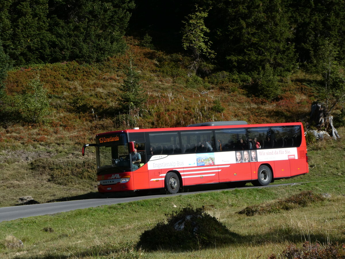 (255'762) - AFA Adelboden - Nr. 24/BE 26'701/PID 10'040 - Setra am 1. Oktober 2023 bei der Engstlenalp (Einsatz: PostAuto f�r Engstlenalp-Bus)