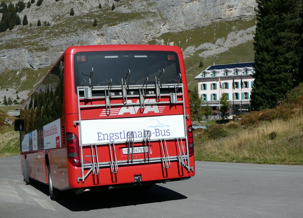 (255'778) - AFA Adelboden - Nr. 24/BE 26'701/PID 10'040 - Setra am 1. Oktober 2023 auf der Engstlenalp (Einsatz: PostAuto f�r Engstlenalp-Bus)
