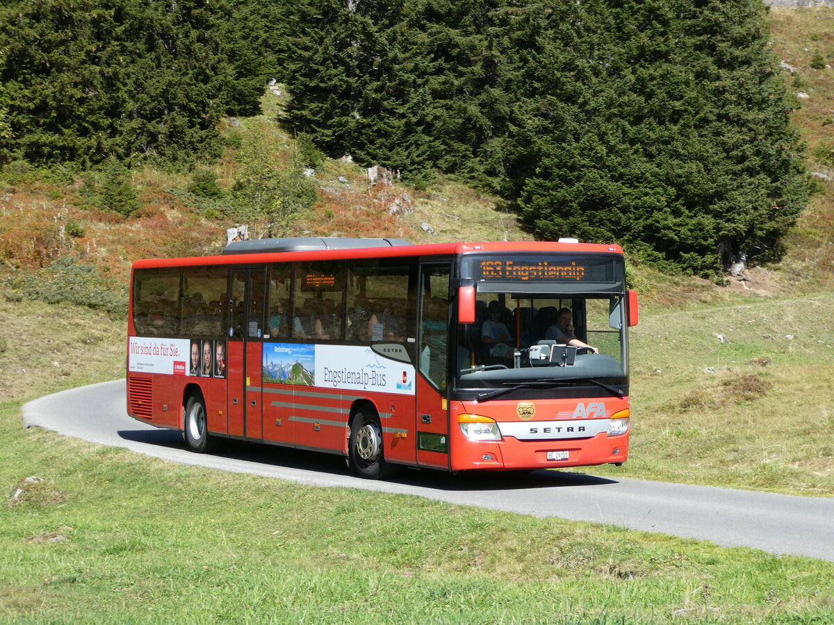 (255'784) - AFA Adelboden - Nr. 24/BE 26'701/PID 10'040 - Setra am 1. Oktober 2023 bei der Engstlenalp (Einsatz: PostAuto f�r Engstlenalp-Bus)