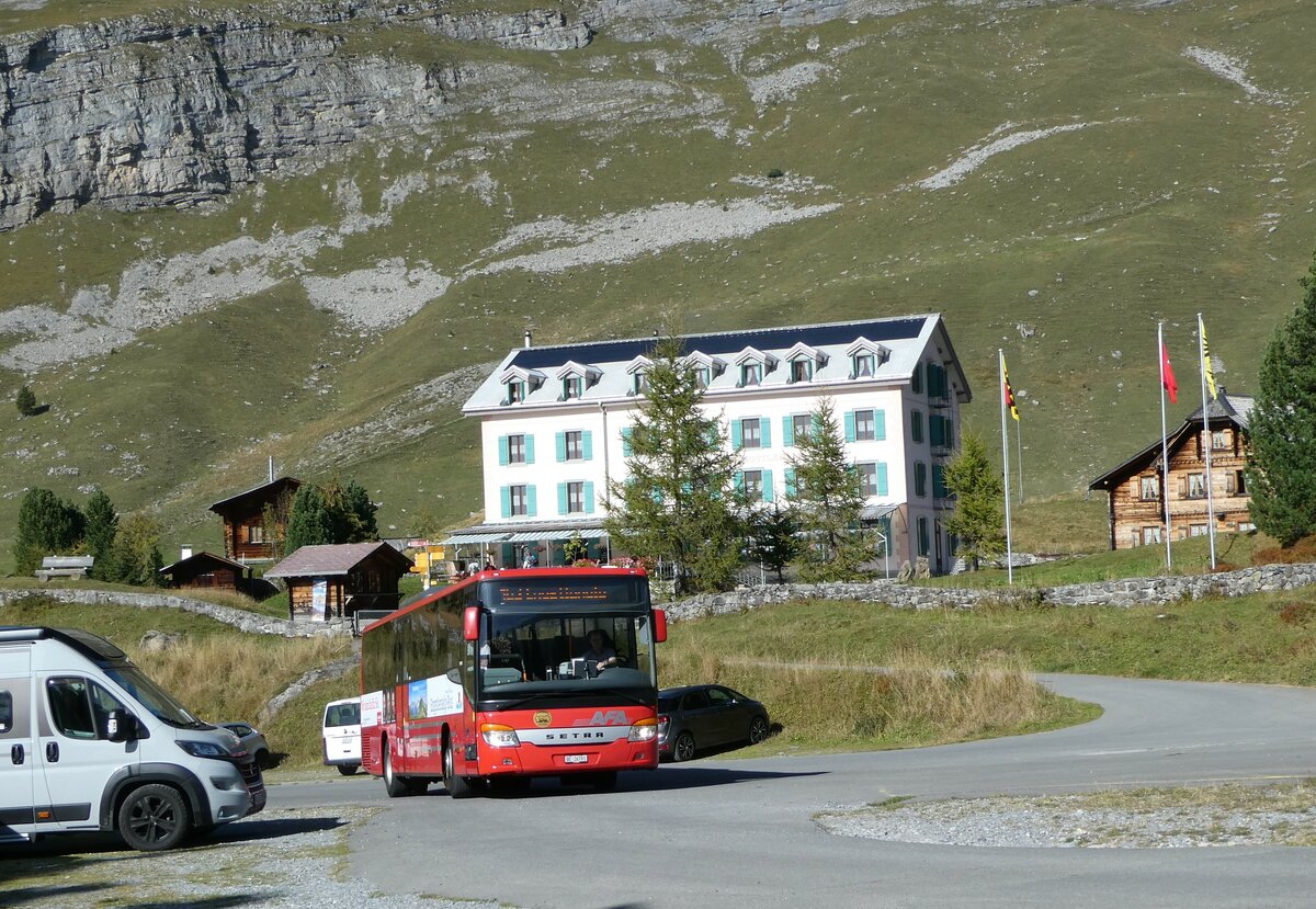 (255'790) - AFA Adelboden - Nr. 24/BE 26'701/PID 10'040 - Setra am 1. Oktober 2023 auf der Engstlenalp (Einsatz: PostAuto f�r Engstlenalp-Bus)