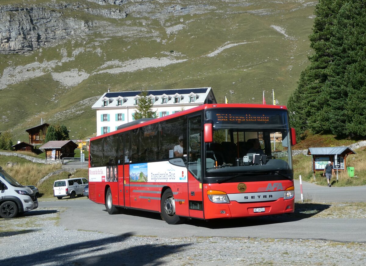 (255'791) - AFA Adelboden - Nr. 24/BE 26'701/PID 10'040 - Setra am 1. Oktober 2023 auf der Engstlenalp (Einsatz: PostAuto f�r Engstlenalp-Bus)