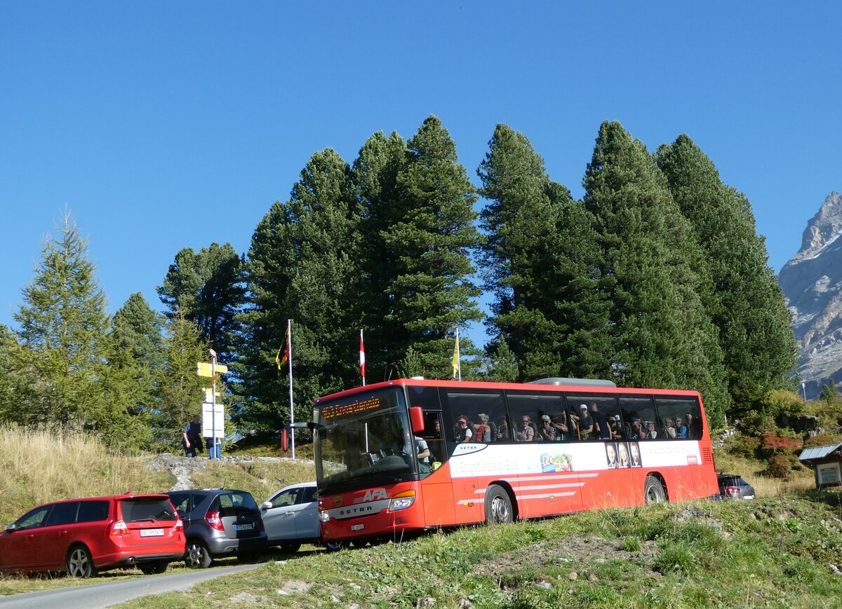 (255'793) - AFA Adelboden - Nr. 24/BE 26'701/PID 10'040 - Setra am 1. Oktober 2023 auf der Engstlenalp (Einsatz: PostAuto f�r Engstlenalp-Bus)