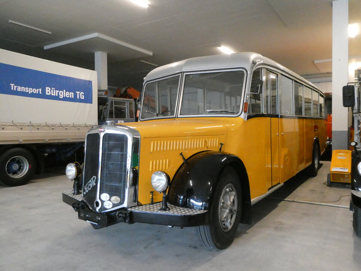 (255'905) - R�llin, Hirzel - FBW/T�scher (ex Egger, Grafenried; ex P 24'586; ex P 1414) am 7. Oktober 2023 in N�fels, FBW-Museum
