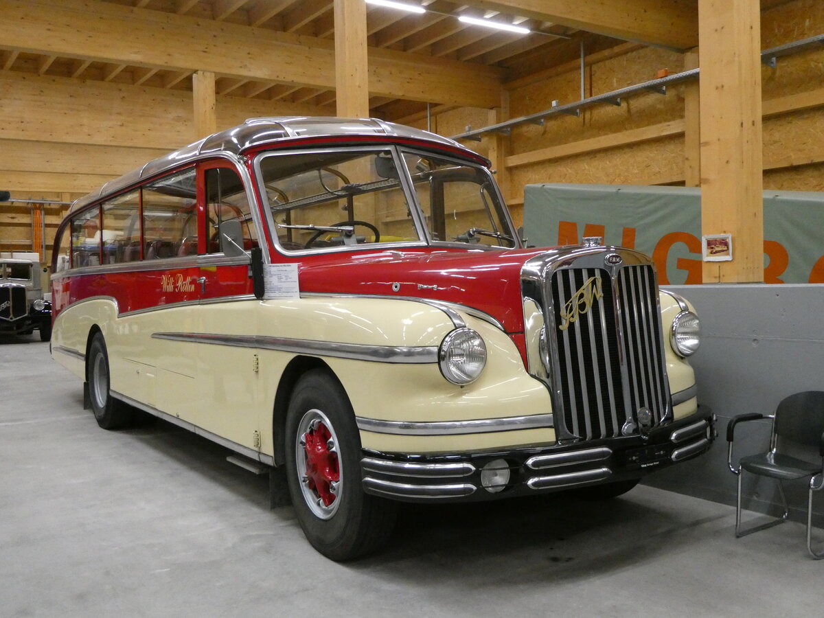 (255'930) - R�llin, Hirzel - FBW/FHS (ex Fl�ckiger, Rickenbach; ex Rieben, Aesch; ex Pfister, Th�rnen) am 7. Oktober 2023 in N�fels, FBW-Museum