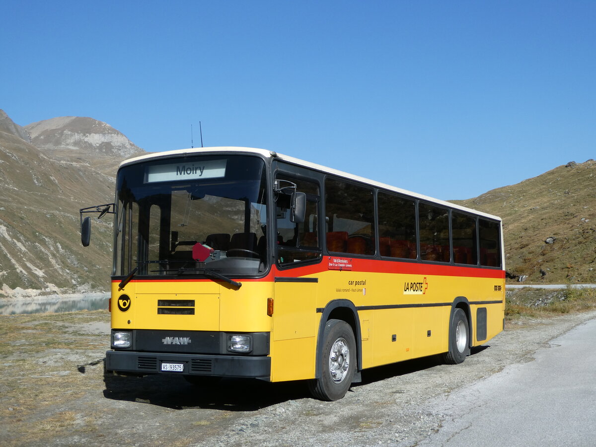 (256'036) - Oser, B�rchen - VS 93'575 - NAW/Lauber (ex Epiney, Ayer PID 1076) am 8. Oktober 2023 in Moiry, Lac de Moiry