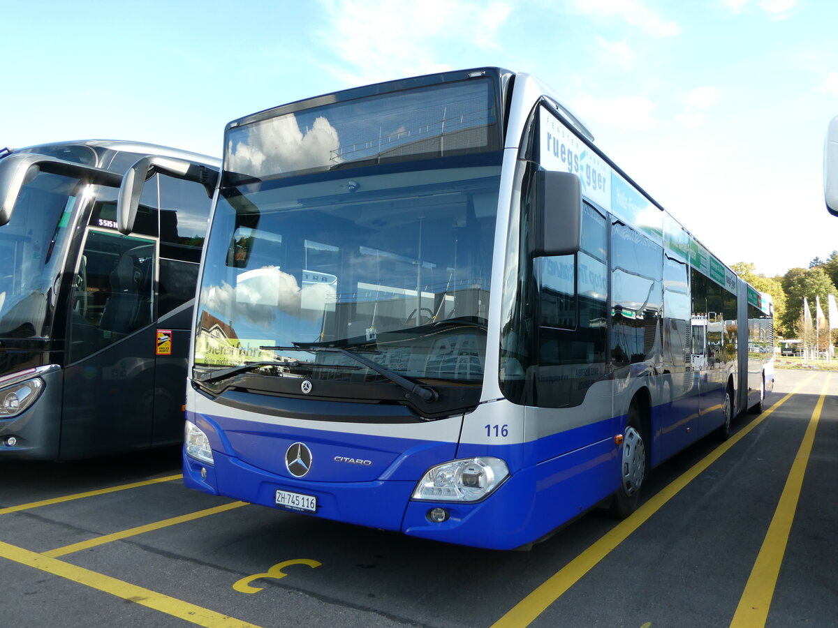 (256'367) - VZO Gr�ningen - Nr. 116/ZH 745'116 - Mercedes am 22. Oktober 2023 in Winterthur, Daimler Buses