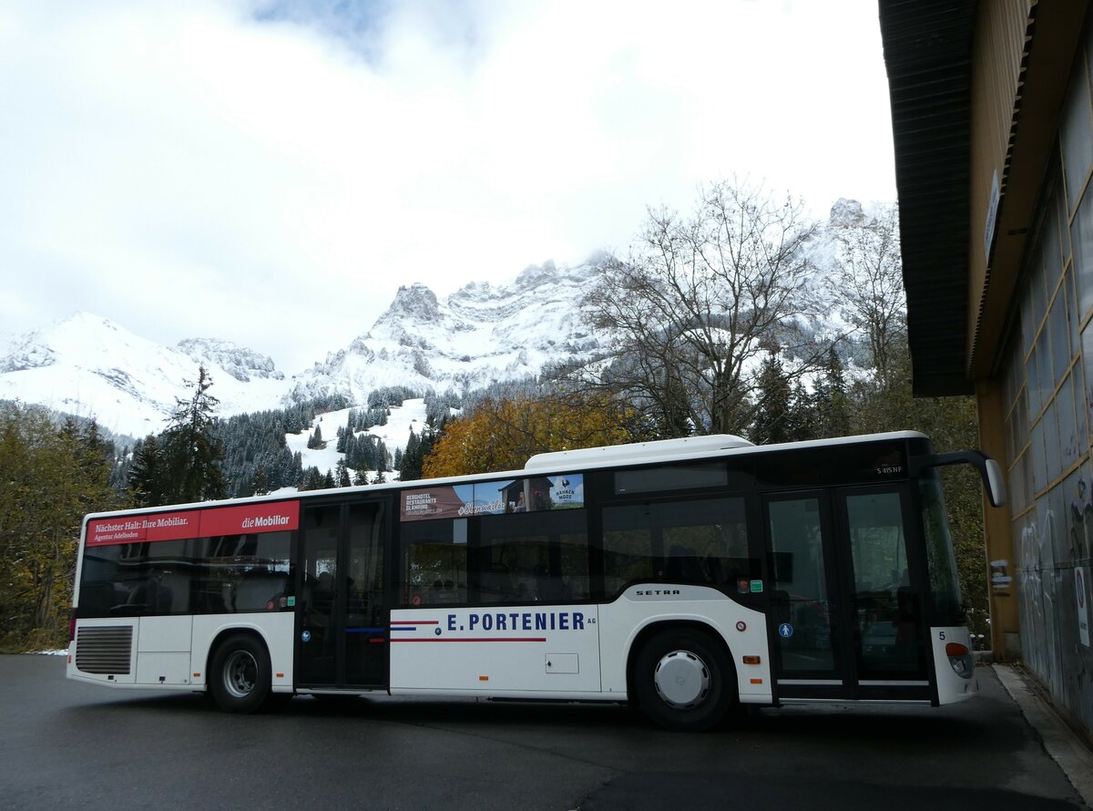 (256'670) - Portenier, Adelboden - Nr. 5/BE 26'710 -Setra am 3. November 2023 in Adelboden, Garage