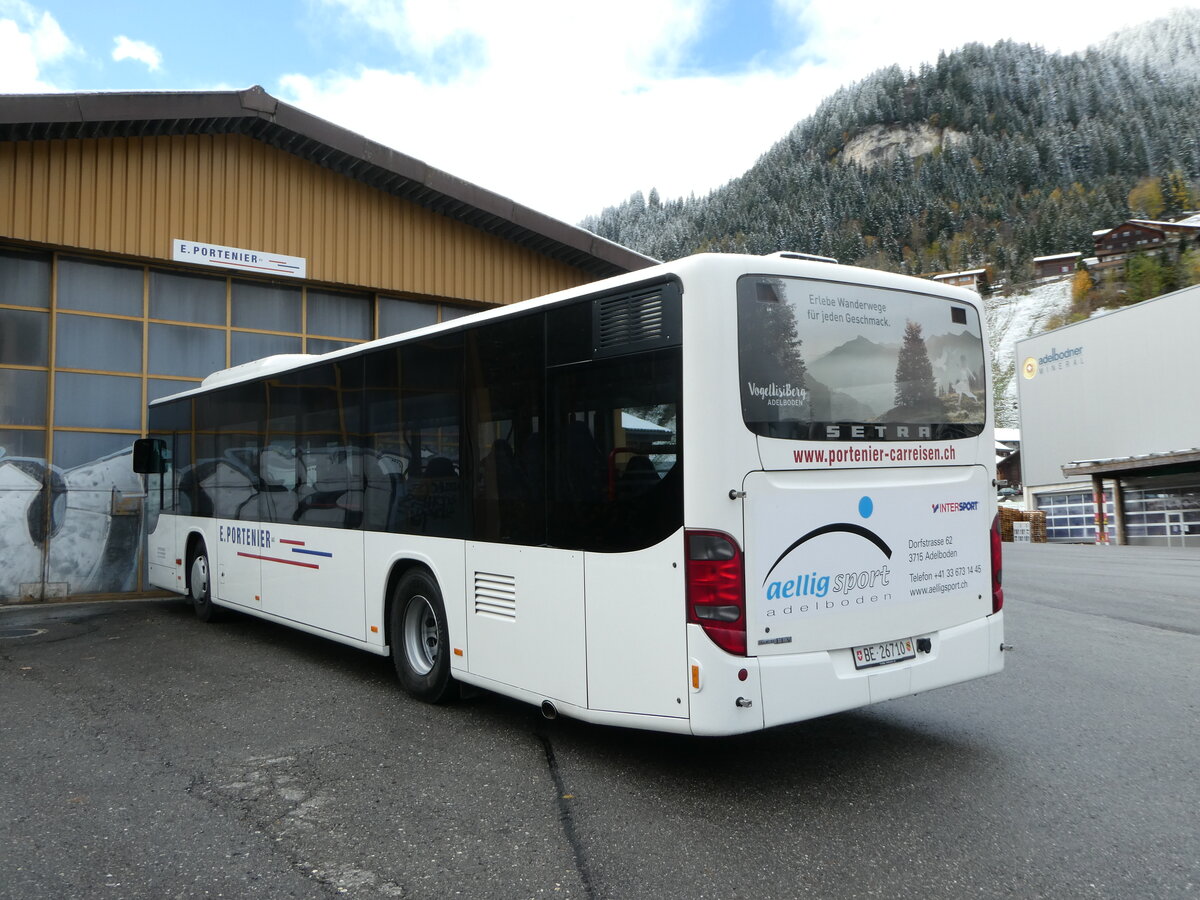 (256'671) - Portenier, Adelboden - Nr. 5/BE 26'710 - Setra am 3. November 2023 in Adelboden, Garage