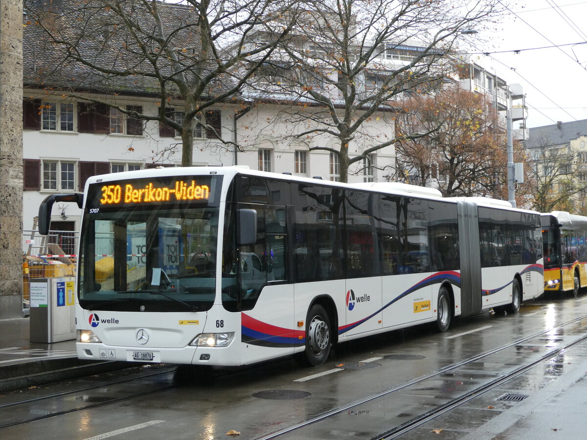 (257'212) - Steffen, Remetschwil - Nr. 68/ZH 18'876/PID 5707 - Mercedes am 24. November 2023 in Z�rich, Schmiede Wiedikon