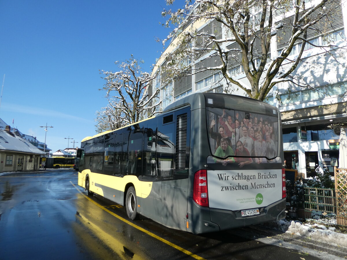 (257'396) - STI Thun - Nr. 503/BE 414'503 - Mercedes am 3. Dezember 2023 bei der Schiffl�ndte Thun