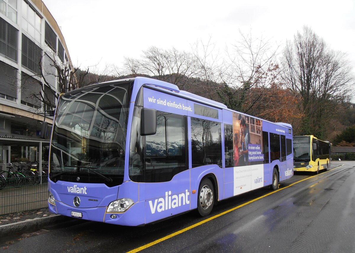 (257'596) - STI Thun - Nr. 412/BE 810'412 - Mercedes am 12. Dezember 2023 bei der Schiffl�ndte Thun