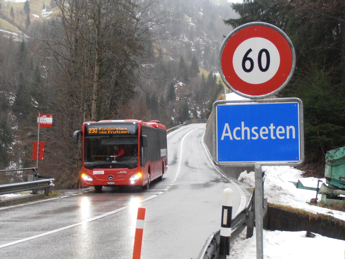 (257'611) - AFA Adelboden - Nr. 97/BE 823'927 - Mercedes am 12. Dezember 2023 in Achseten, Bettbach