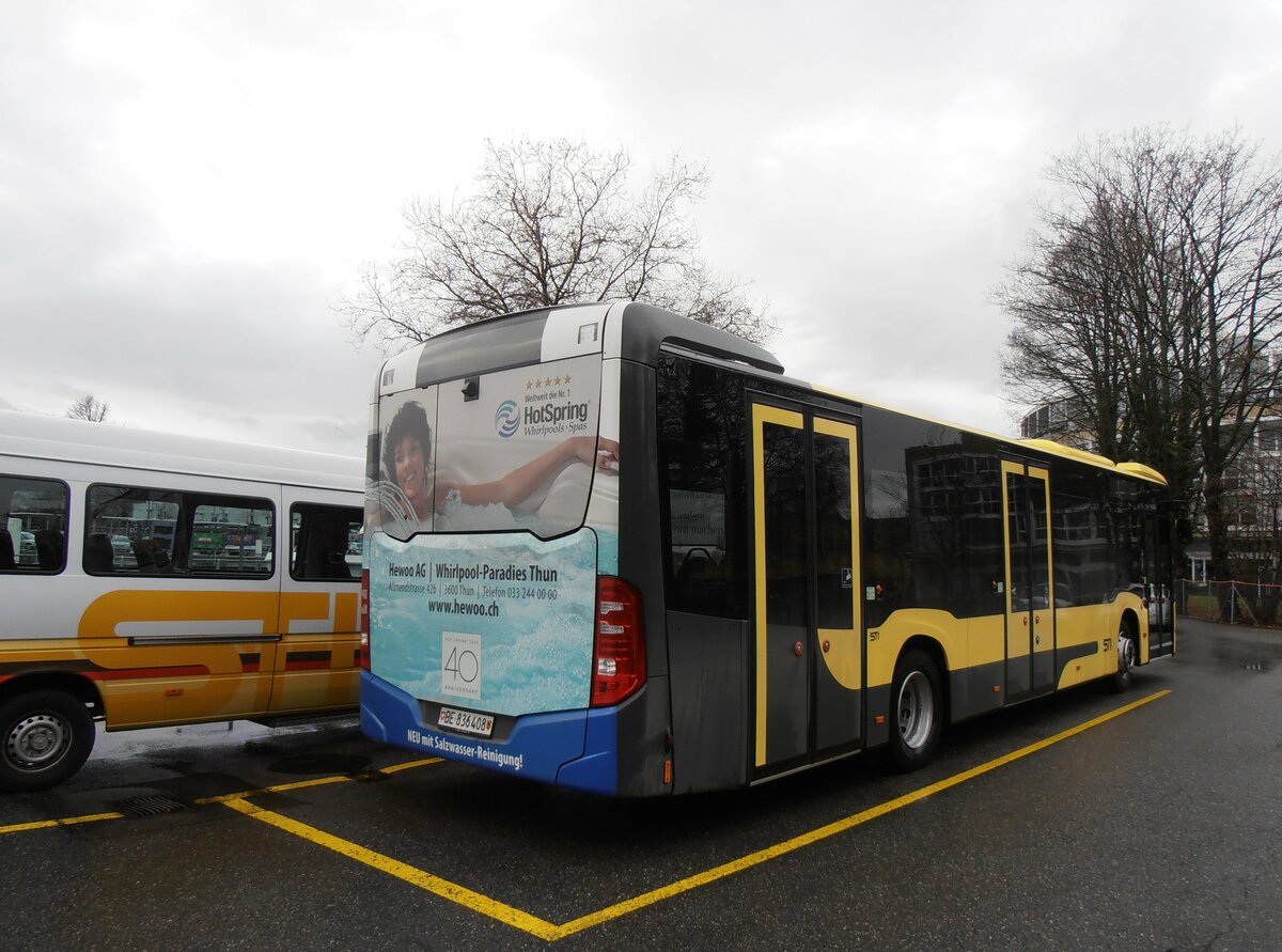 (257'627) - STI Thun - Nr. 408/BE 836'408 - Mercedes am 14. Dezember 2023 bei der Schiffl�ndte Thun