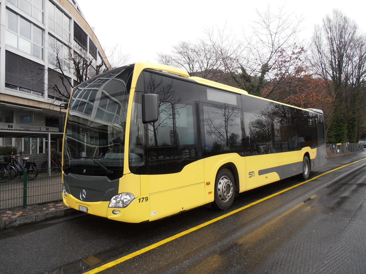 (257'631) - STI Thun - Nr. 179/BE 752'179 - Mercedes am 14. Dezember 2023 bei der Schiffl�ndte Thun