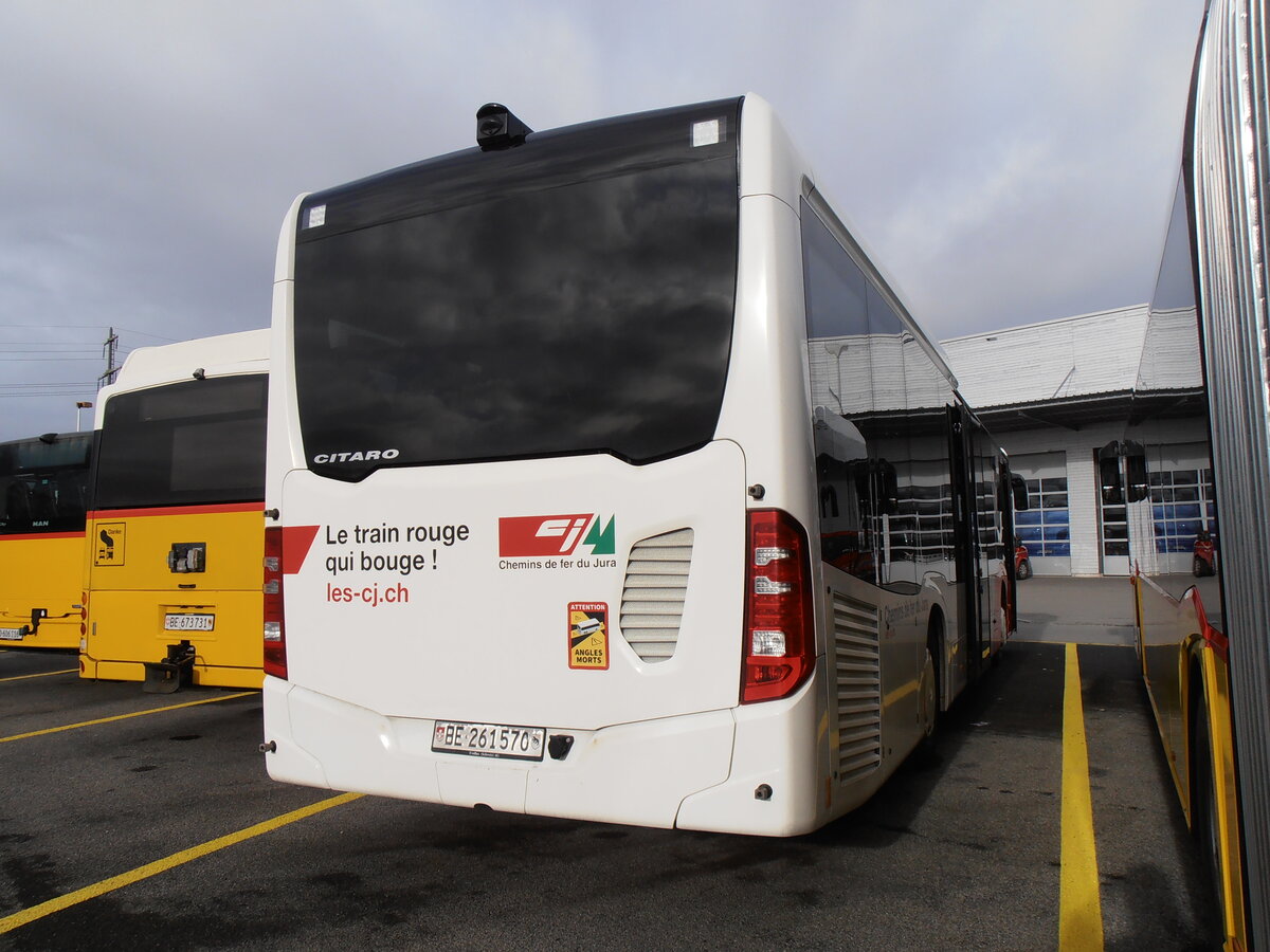 (258'083) - CJ Tramelan - Nr. 128/BE 261'570 - Mercedes am 1. Januar 2024 in Kerzers, Interbus
