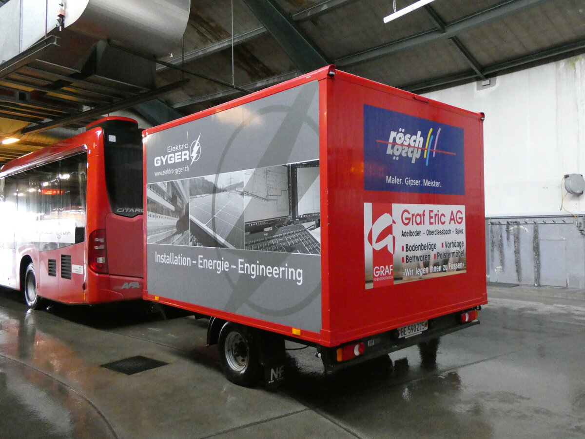 (258'231) - AFA Adelboden - Nr. 69/BE 590'275 - Niederhauser Gep�ckanh�nger am 6. Januar 2024 in Adelboden, Busstation