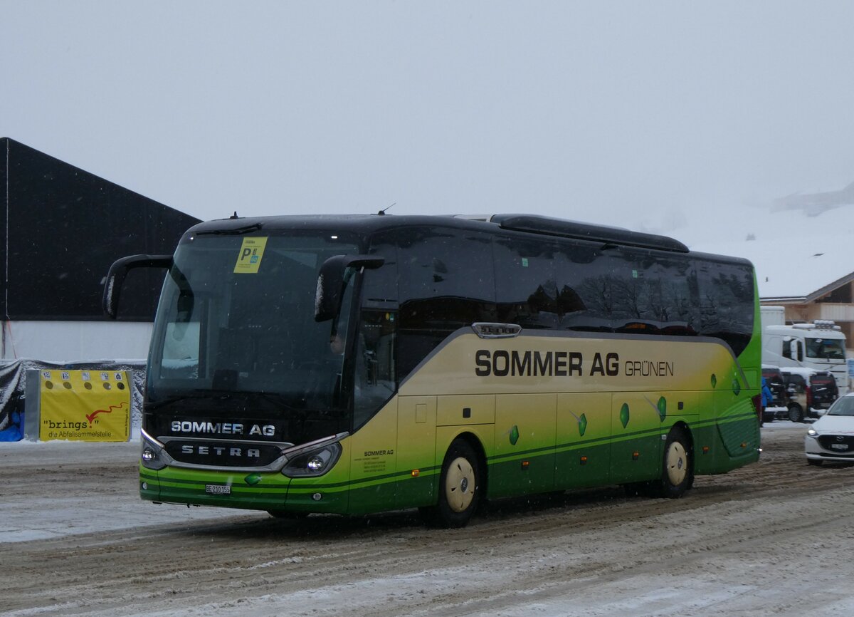 (258'248) - Sommer, Gr�nen - BE 210'155 - Setra am 6. Januar 2024 in Adelboden, Weltcup