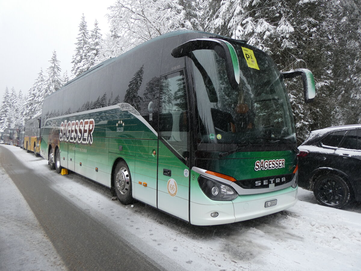 (258'276) - S�gesser, Wintersingen - Nr. 9/BL 20'153 - Setra am 6. Januar 2024 in Adelboden, Unter dem Birg
