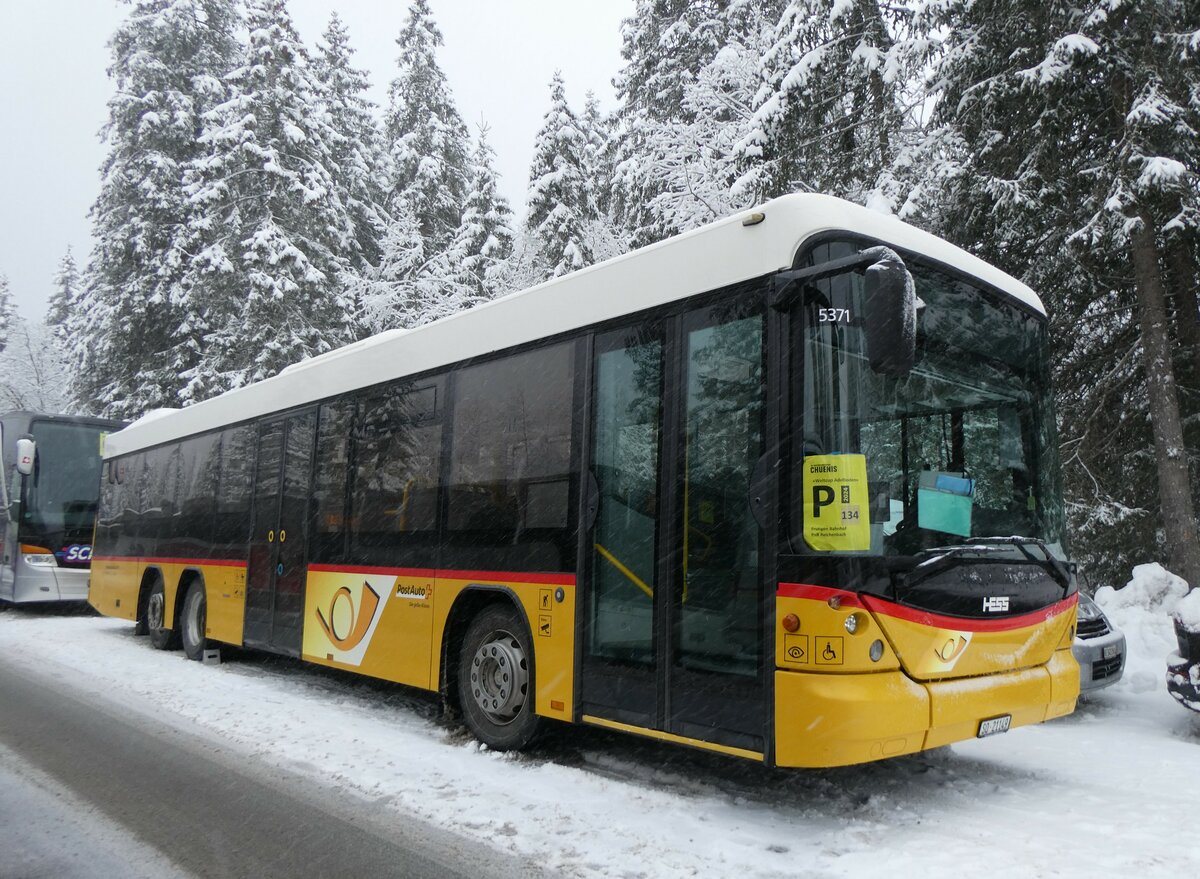 (258'278) - Steiner, Messen - SO 21'149/PID 5371 - Scania/Hess am 6. Januar 2024 in Adelboden, Unter dem Birg