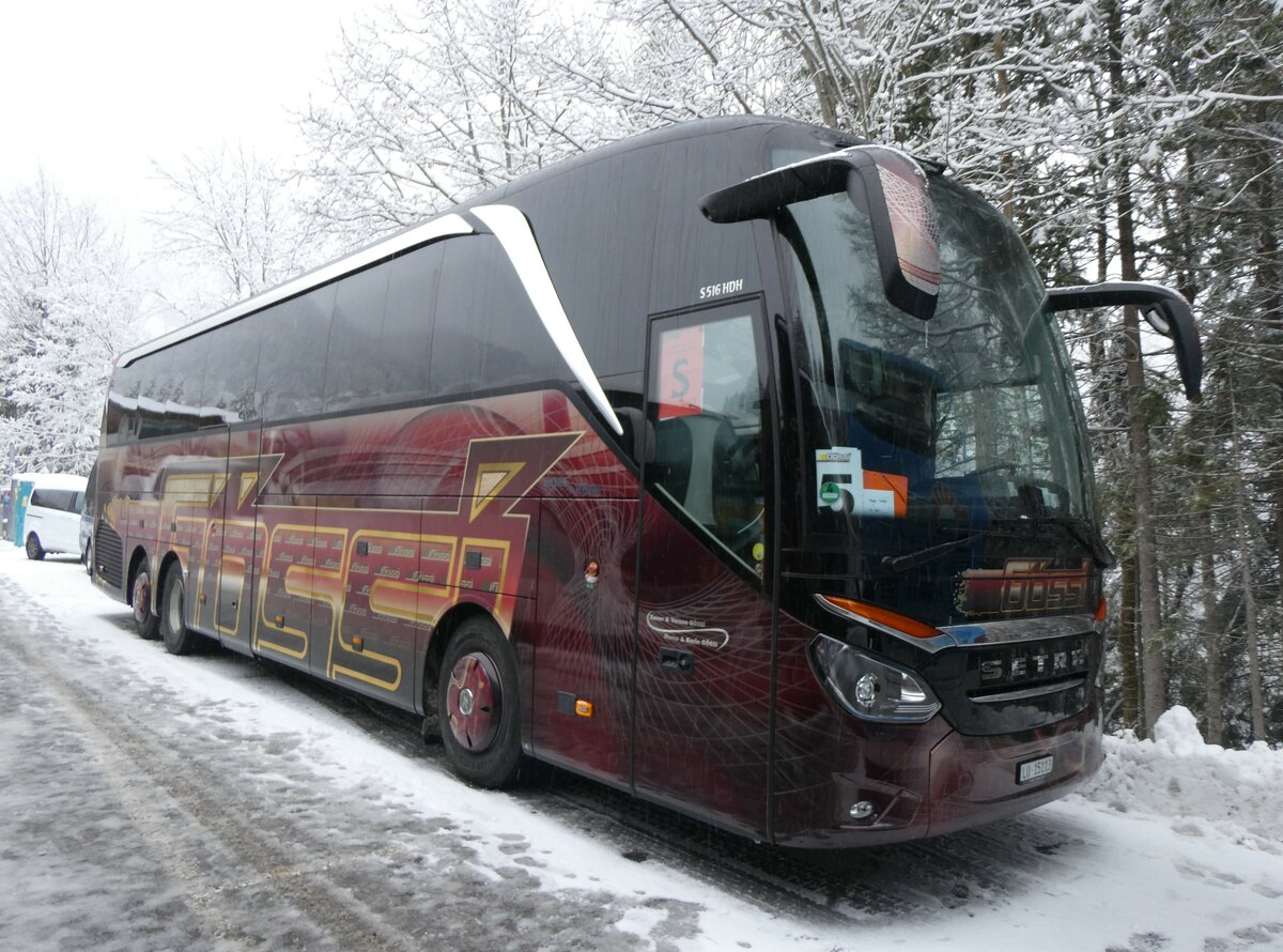 (258'327) - G�ssi, Horw - LU 15'113 - Setra am 6. Januar 2024 in Adelboden, ASB
