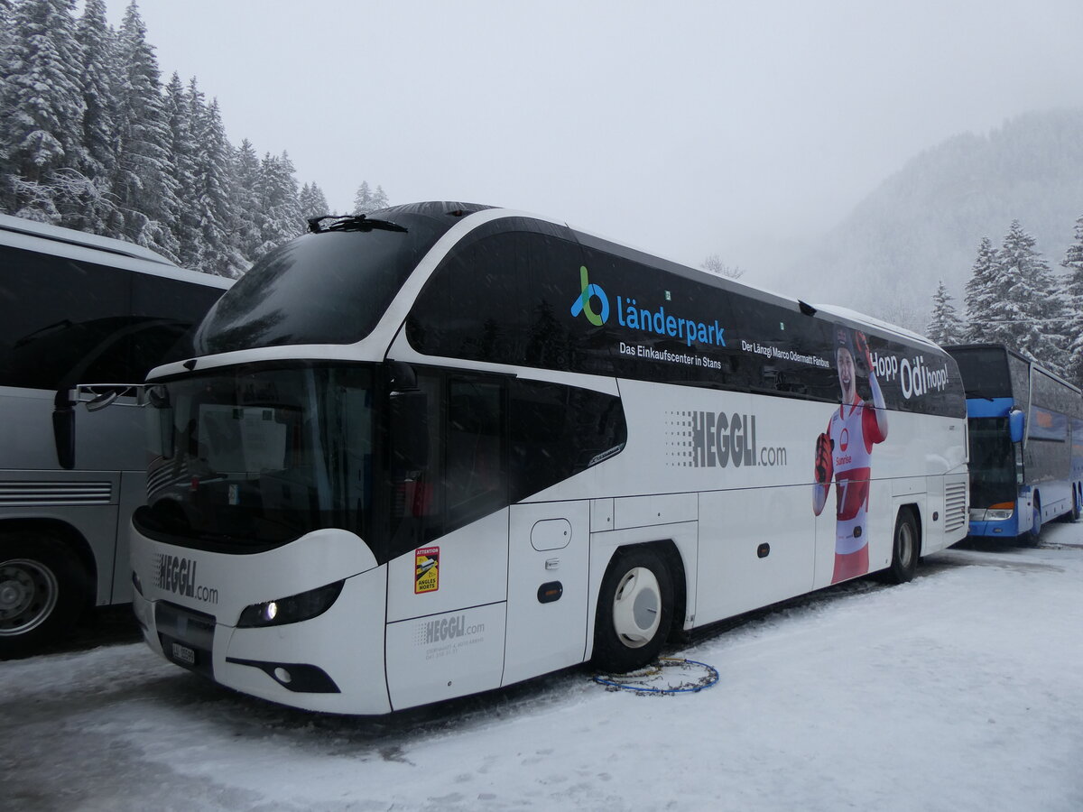 (258'408) - Heggli, Kriens - LU 15'599 - Neoplan am 6. Januar 2024 in Adelboden, ASB