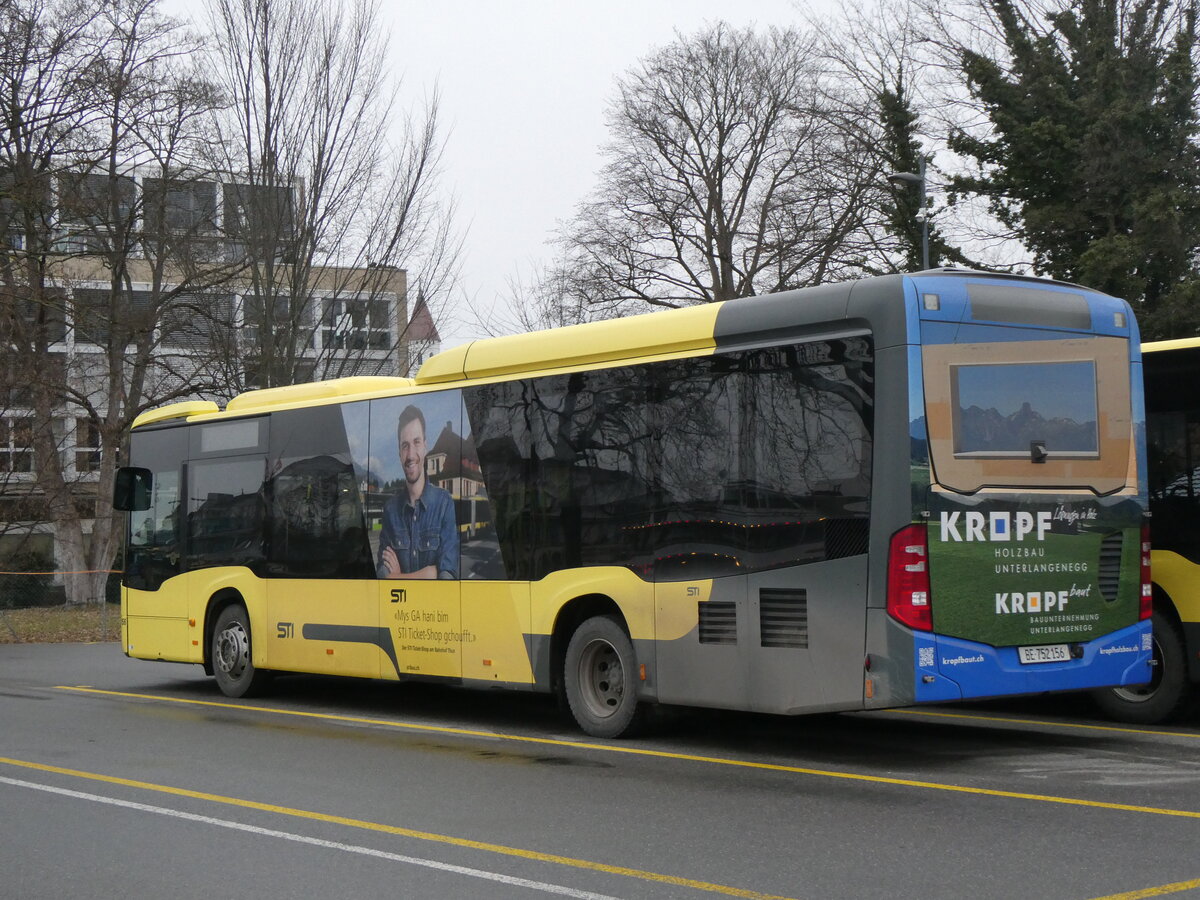 (258'565) - STI Thun - Nr. 156/BE 752'156 - Mercedes am 11. Januar 2024 bei der Schiffl�ndte Thun