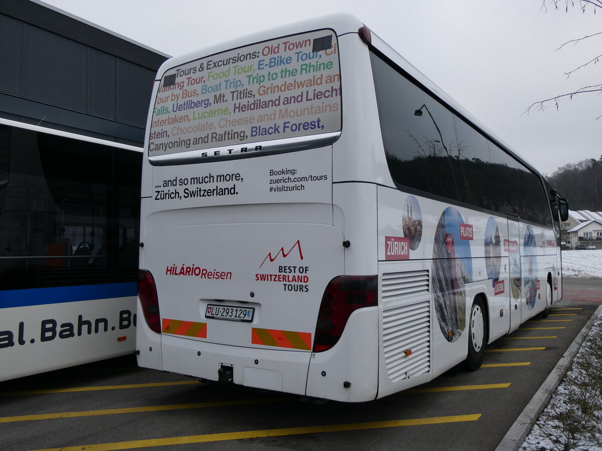 (258'723) - Hil�rio, Sch�tz - LU 293'129 - Setra (ex Marti, Kallnach) am 13. Januar 2024 in Winterthur, Daimler Buses