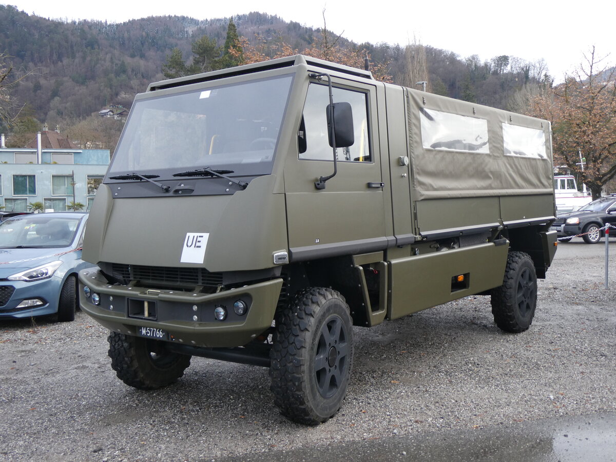(258'743) - Schweizer Armee - M+57'766 - Bucher-Mowag am 15. Januar 2024 in Thun, Rosenau