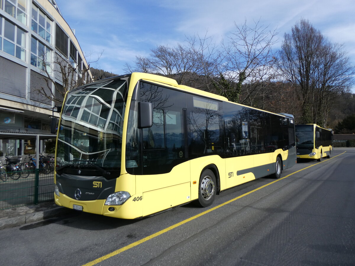 (259'039) - STI Thun - Nr. 406/BE 820'406 - Mercedes am 30. Januar 2024 bei der Schiffl�ndte Thun
